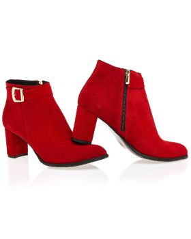 Red booties B474