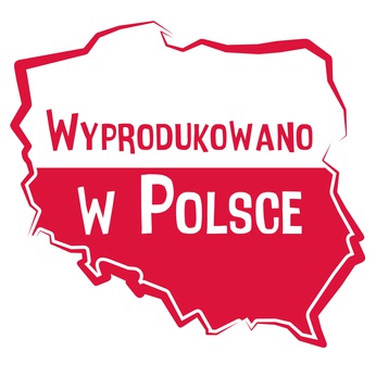 Znacznik informujący, że buty zostały wyprodukowane w Polsce